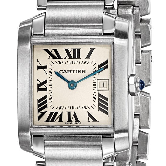 Pre-owned Cartier Midsize Tank Francaise Watch