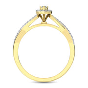 Diamond 1/5 Ct.Tw. Promise Ring in 10K Yellow Gold