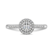 Diamond Engagement Ring 1/3 ct tw in 10K White Gold