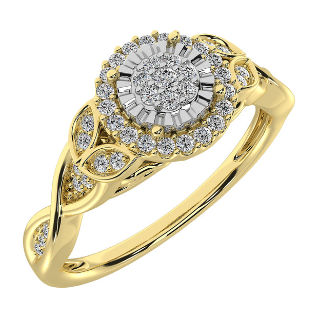 10K Yellow Gold 1/6 Ct.Tw. Diamond Promise Ring
