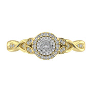 10K Yellow Gold 1/6 Ct.Tw. Diamond Promise Ring