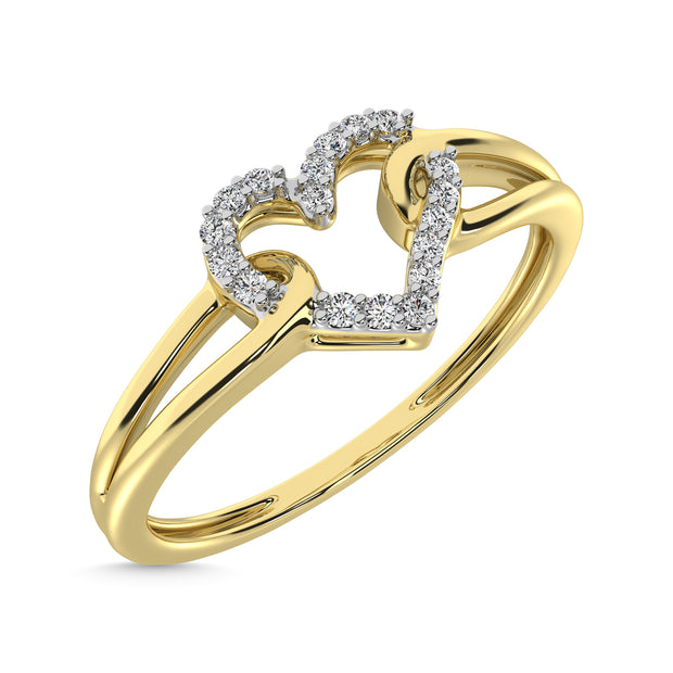 Diamond 1/20 Ct.Tw. Promise Ring in 10K Yellow Gold