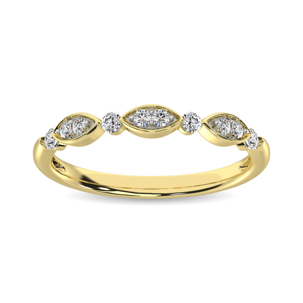 Diamond 1/5 Ct.Tw. Stack Band in 10K Yellow Gold