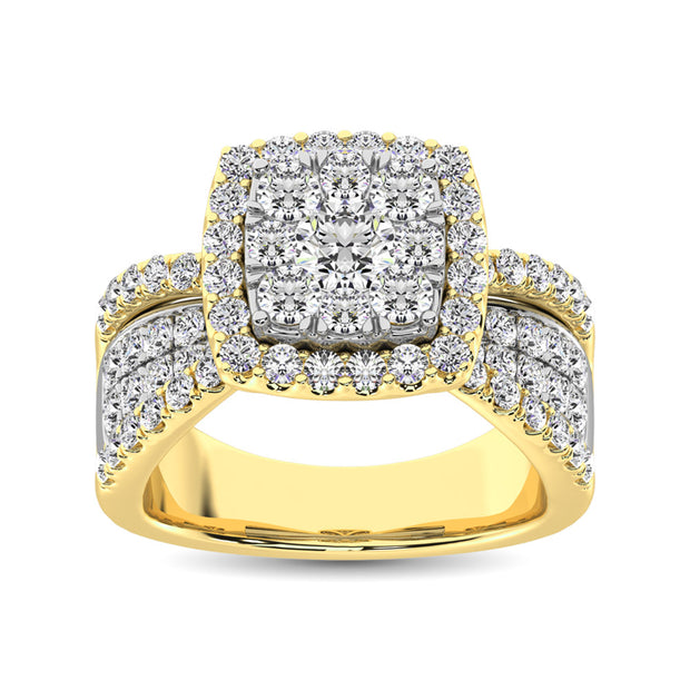 Diamond 1 Ct.Tw. Engagement Ring in 14K Two Tone Gold