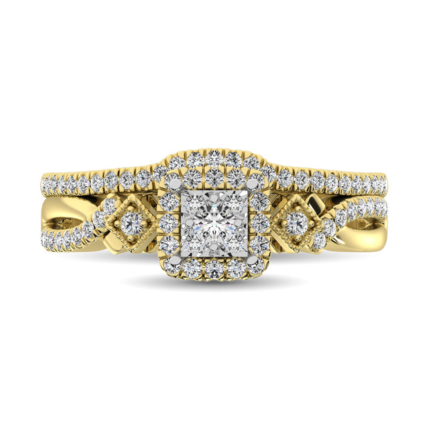 10K Yellow Gold 2/5 Ct.Tw. Diamond Bridal Ring