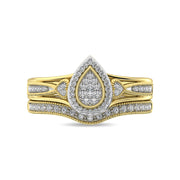 Diamond Bridal Ring 1/6 ct tw in Round-cut 10K in Yellow Gold