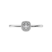 Diamond 1/5 ct tw Round Cut Fashion Ring in 10K White Gold