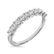 Diamond 1 ct tw Round Cut One Row Ring in 14K White Gold