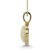 Diamond 2 ct tw Heart Pendant in 10K Yellow Gold With White Gold Touch