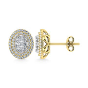 Diamond 7/8 Ct.Tw. Fashion Earrings in 14K Yellow Gold
