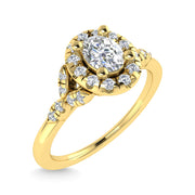 Diamond 1/2 Ct.Tw. Engagement Ring in 14K Yellow Gold