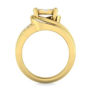 Diamond 2 Ct.Tw. Cluster Engagement Ring in 10K Yellow Gold