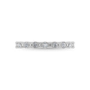 10K White Gold Diamond 1/10 Ct.Tw. Stackable Band