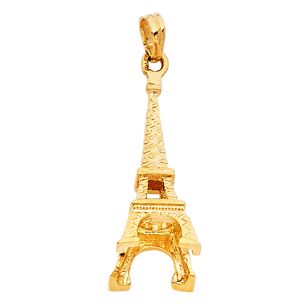 14K Paris Eiffel Tower Pendant