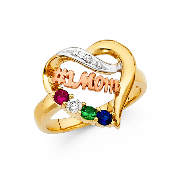 14K MOTHER'S RING