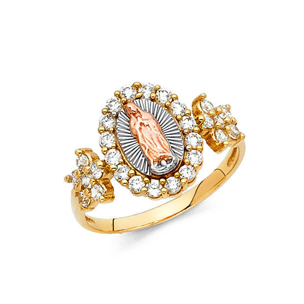 14K CZ GUADALUPE RING