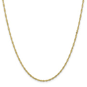 10k 1.7mm Singapore Chain