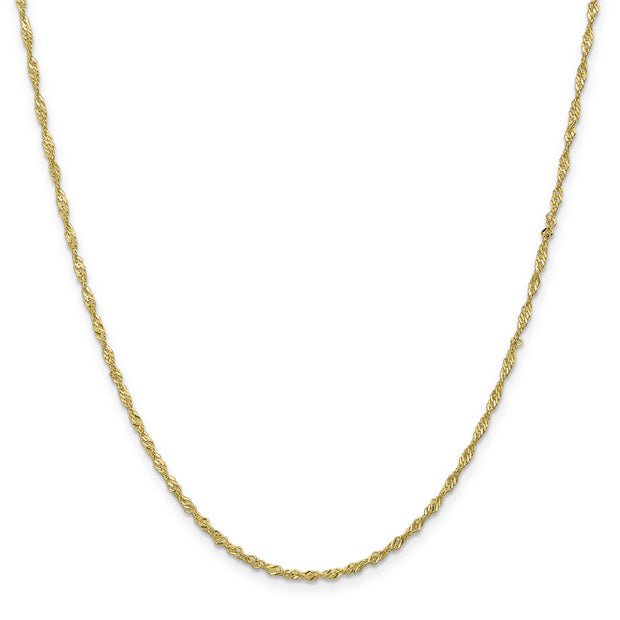 10k 1.7mm Singapore Chain