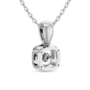 Diamond Shimmering Pendant 1/50 Ct.tw Round-cut in Sterling Silver