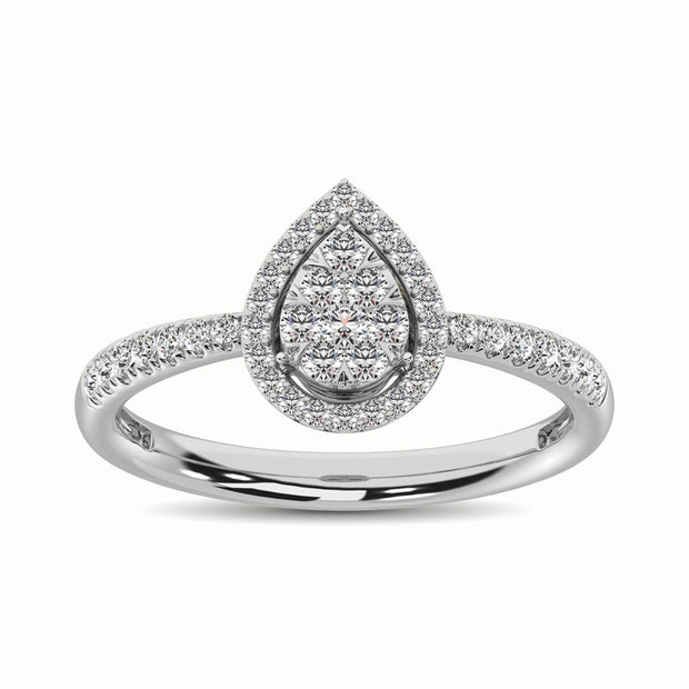 14K White Gold 2/5 Ct.Tw. Diamond Fashion Ring