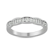 Diamond 1/3 Ct.tw Stack Band in 14K White Gold