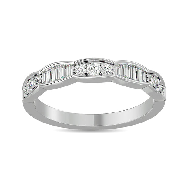 Diamond 1/3 Ct.tw Stack Band in 14K White Gold