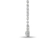 Diamond Bar Necklace 1/20 Ct.tw in Sterling Silver