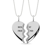 Diamond Best Friend Pendant 1/10 Ct.tw in Sterling Silver