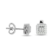 Diamond 1/4 Ct.Tw. Fashion Earrings in 10K White Gold