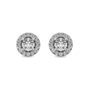 Diamond 1/3 Ct.tw Round Cut Fashion Earrings in 10K White Gold