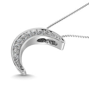 Diamond 1/10 Ct.tw Fashion Pendant in Sterling Silver