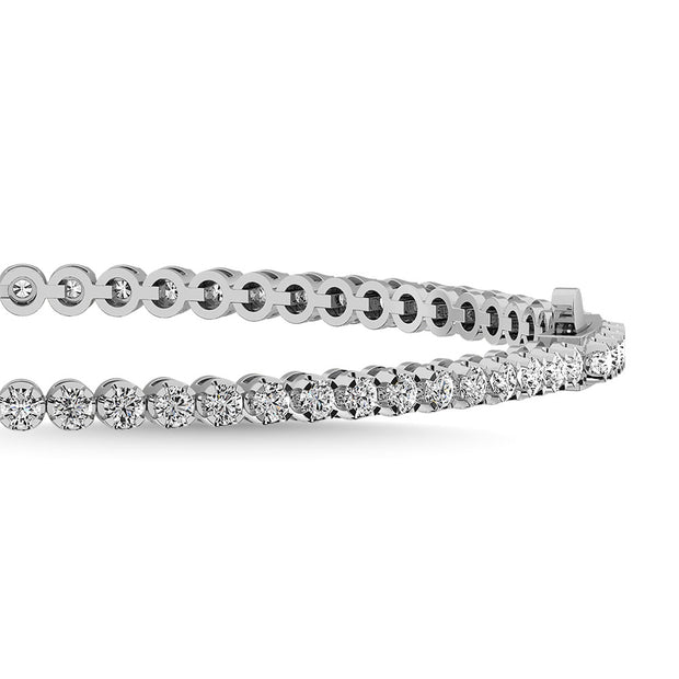 Diamond 1 Ct.Tw. 10K White Gold  Tennis Bracelet