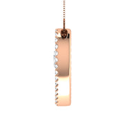 10K Rose Gold 1/2 Ct.Tw. Diamond Double Heart Pendant