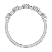 Diamond 1/6 Ct.Tw. Cluster Fashion Ring in 10K White Gold