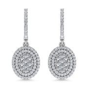 Diamond 1 Ct.Tw. Dangler Earrings in 14K White Gold