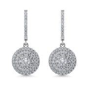 Diamond 1 Ct.Tw. Dangler Earrings in 14K White Gold