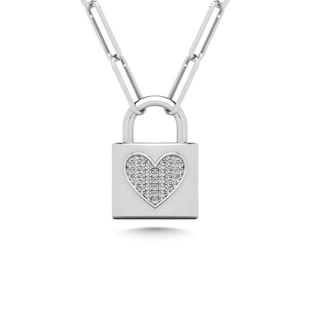 Diamond 1/10 Ct.Tw. Fashion Pendant in 925 Silver