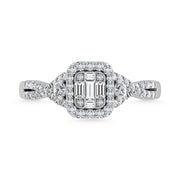 Diamond 3/8 Ct.Tw. Engagement Ring in 14K White Gold