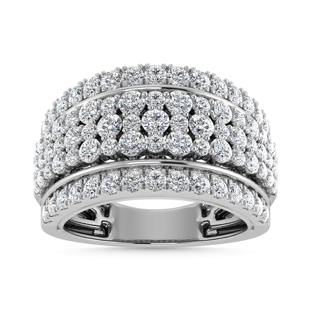 Diamond 2 Ct.Tw. Fashion Ring in 14K White Gold