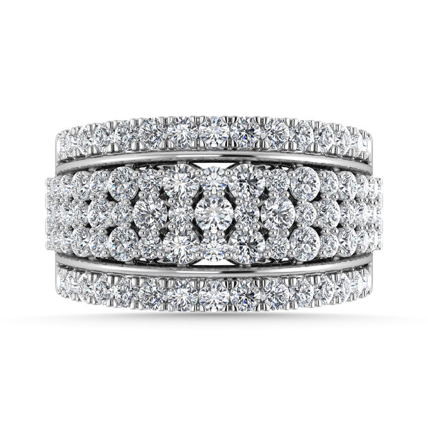 Diamond 2 Ct.Tw. Fashion Ring in 14K White Gold