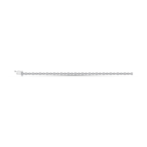 10K White Gold Diamond 1 Ct.Tw. Fashion Bracelet