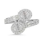 14K White Gold Diamond 7/8 Ct.Tw. Fashion Ring