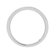 14K White Gold Diamond 1/4.Ct. Tw. Men?s Machine Band