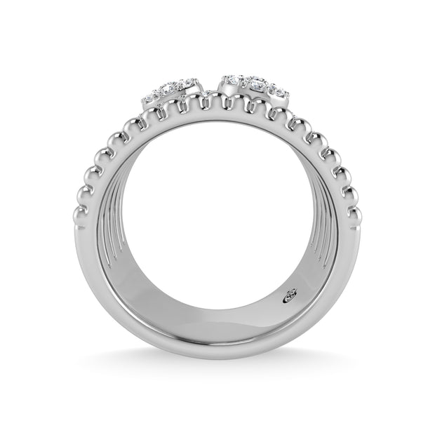 14K White Gold Diamond 1/2 Ct.Tw Stackable Ring