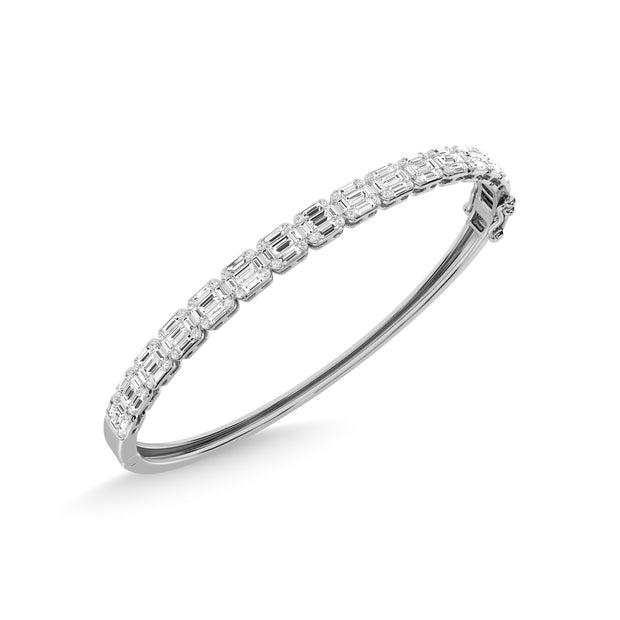 14K White Gold Diamond 1 5/8 Ct.Tw. Fashion Bangle