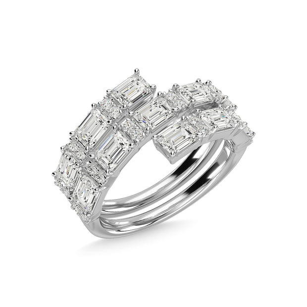 14K White Gold Diamond 2 1/5 Ct.Tw Fashion Ring