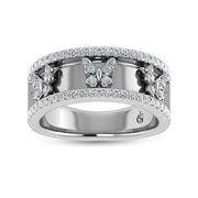 14K White Gold Diamond 1/3 Ct.Tw. Butterfly Fashion Ring