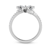 14K White Gold Diamond 7/8 Ct.Tw. Fashion Ring