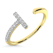 14K Yellow Gold  Diamond 1/10 Ct.Tw. Fashion Ring