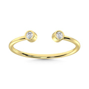 14K Yellow Gold  Diamond 1/10 Ct.Tw. Fashion Ring